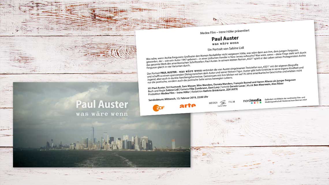 Postcard Paul Auster